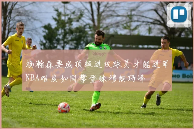 杨瀚森要成顶级进攻球员才能进军NBA难度如同攀登珠穆朗玛峰